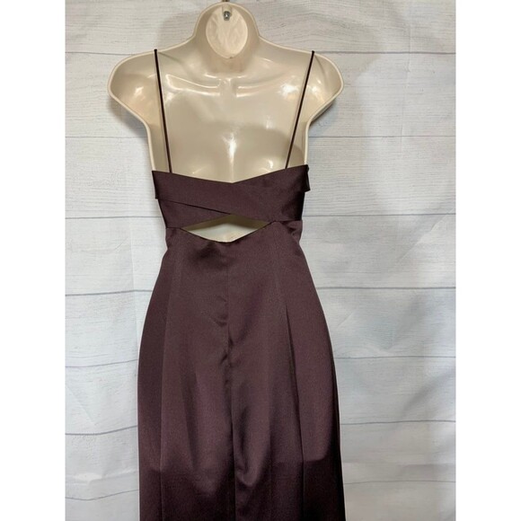 David's Bridal Sweetheart Neckline Mocha Formal Gown Dress- Size 10 - Picture 9 of 12